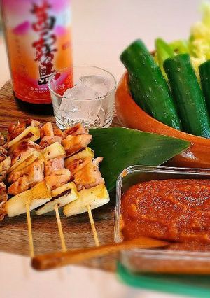 【最高のやみつき味噌】キャベツや胡瓜焼鳥-レシピのメイン写真