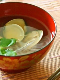 マロニーとはまぐりのお吸い物-レシピのメイン写真