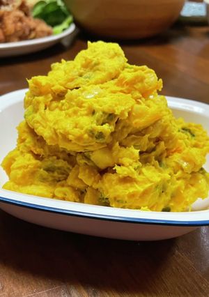 甘くないかぼちゃを救う！かぼちゃサラダ-レシピのメイン写真