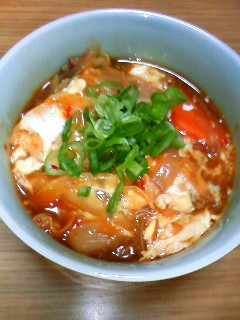 冷蔵庫に残ったもので~坦々風そうめん~-レシピのメイン写真