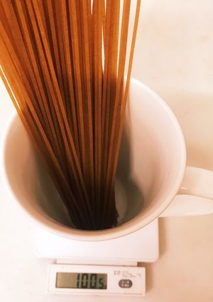 簡単なパスタの量り方-レシピのメイン写真
