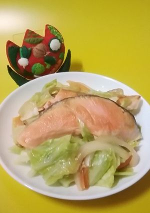 鮭のちゃんちゃん焼き風-レシピのメイン写真