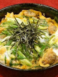 簡単!むきあさりの卵とじ丼-レシピのメイン写真