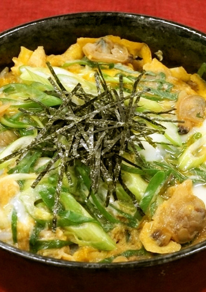 簡単！むきあさりの卵とじ丼-レシピのメイン写真