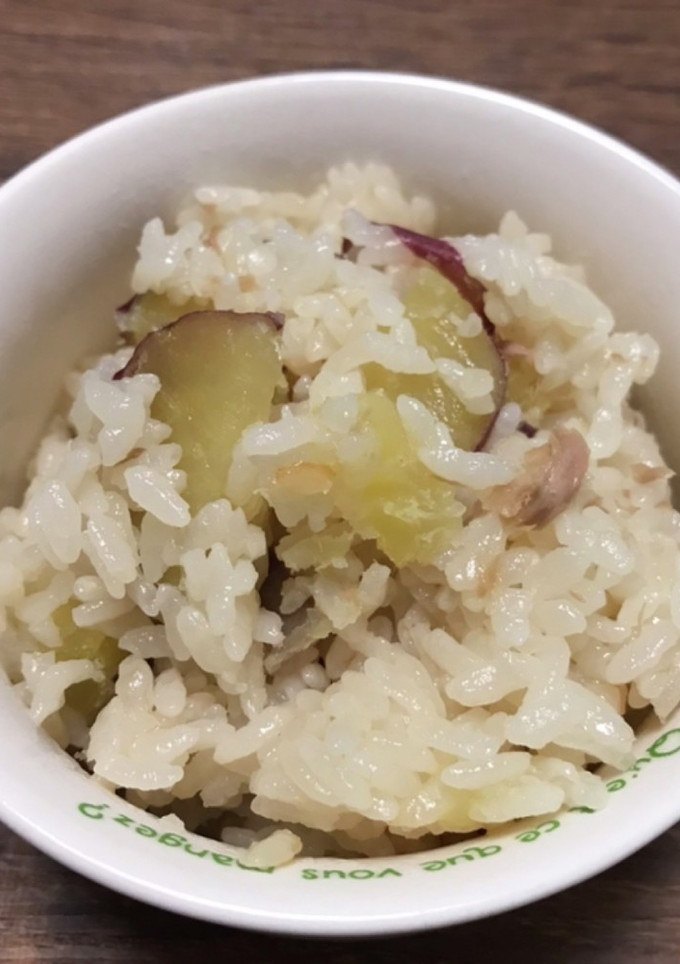 さつまいもとツナのおこわ風炊き込みご飯-レシピのメイン写真