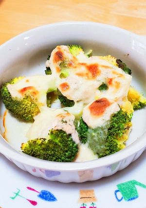 ブロッコリーの明太子チーズ焼き-レシピのメイン写真