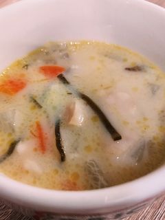 塩昆布で豆乳根菜スープ-レシピのメイン写真