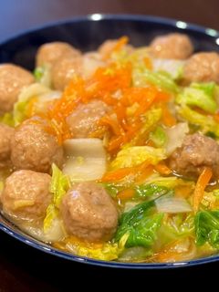 肉団子と白菜の中華炒め-レシピのメイン写真