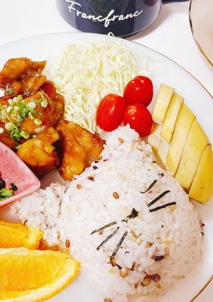 【猫の日仕様】照り焼きチキン-レシピのメイン写真