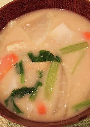 寒い日にぴったり！体あったかかす汁-レシピのメイン写真
