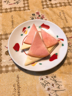 ハムとチーズ-レシピのメイン写真