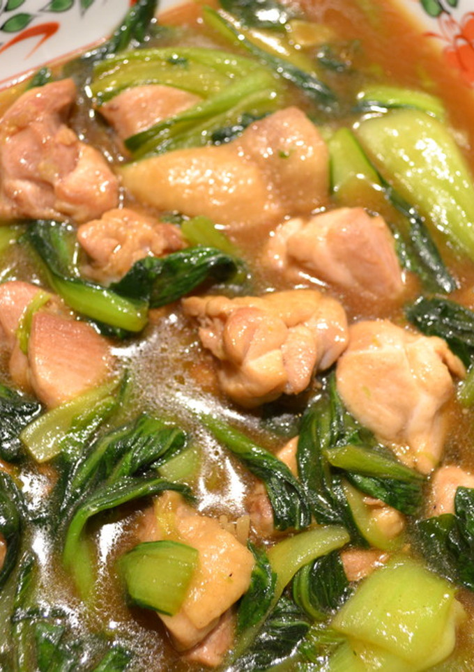 鶏と青梗菜のオイスターソース炒め-レシピのメイン写真