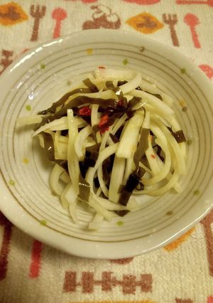 大根の皮の漬物-レシピのメイン写真