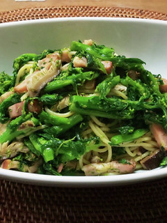 春のたっぷり菜の花パスタです。-レシピのメイン写真