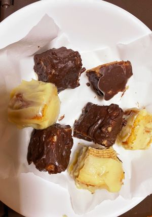 チョコかけバームクーヘン-レシピのメイン写真