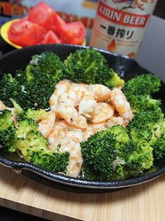 海老とブロッコリーのアヒージョ-レシピのメイン写真