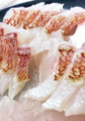 鳥羽沖レンコダイの刺身（湯引き）-レシピのメイン写真