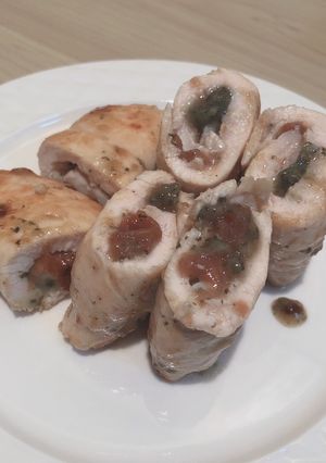 ササミの梅シソ巻き-レシピのメイン写真