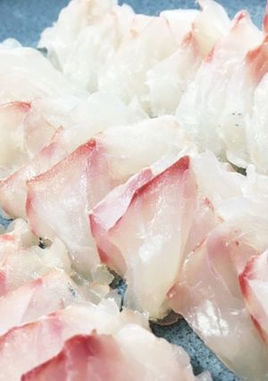 二晩寝かした鳥羽沖マハタの厚切り刺身-レシピのメイン写真