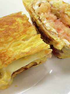 居酒屋風!!簡単チーズめんたいだし巻き卵-レシピのメイン写真