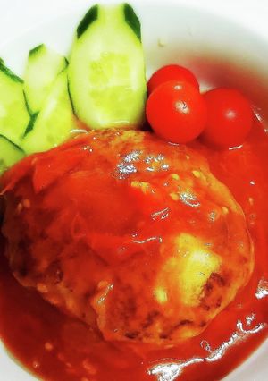 贅沢トマト煮込みバーグ(*ˊ˘ˋ*)-レシピのメイン写真