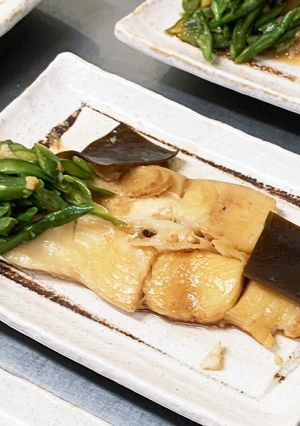 鰈とインゲンのあっさり煮付け-レシピのメイン写真