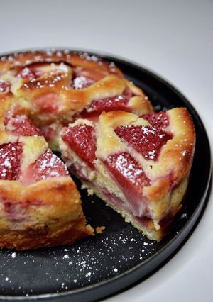 アメリカおやつ☆フレッシュいちごのケーキ-レシピのメイン写真