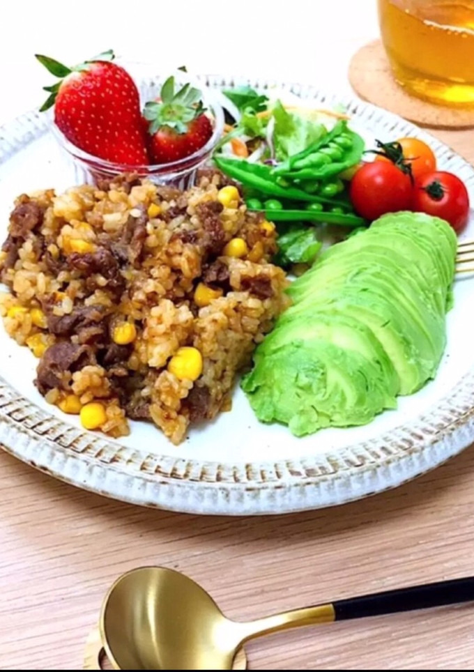 焼肉のたれで牛肉チャーハン★カフェ風簡単-レシピのメイン写真