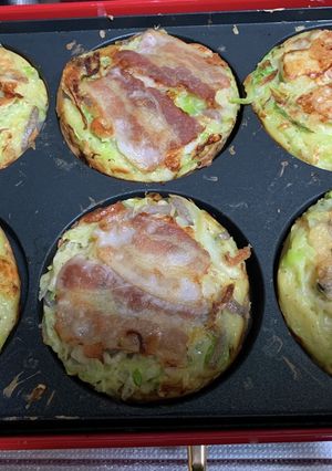 ♪3種の小さなお好み焼き♪-レシピのメイン写真