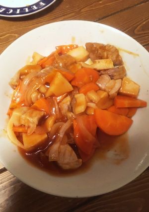 電子レンジで酢豚-レシピのメイン写真