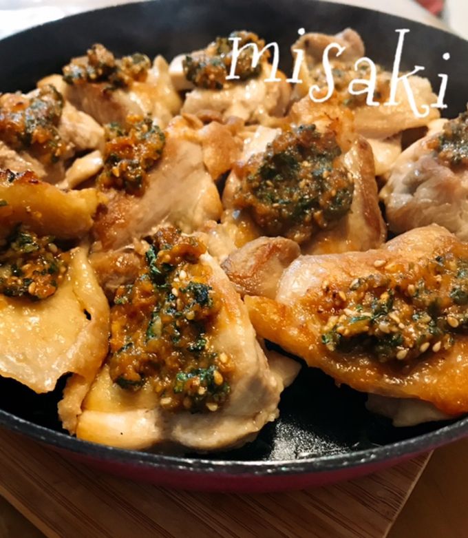 大葉ニンニク生姜味噌☆de☆鶏の味噌焼き-レシピのメイン写真