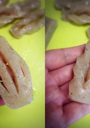 こんにゃくに味がよく染みる秘密の切り方！-レシピのメイン写真
