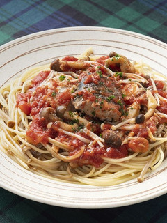 サバ缶ときのこのトマトパスタ-レシピのメイン写真