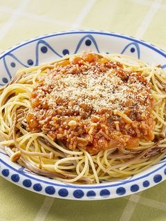 きのこたっぷりミートソーススパゲティ-レシピのメイン写真