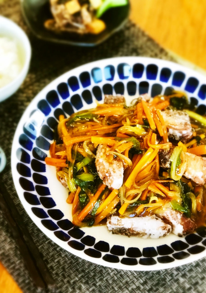 かつおの竜田揚げ＊中華あんかけ-レシピのメイン写真