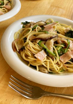 ほうれん草&ベーコン和風パスタ-レシピのメイン写真