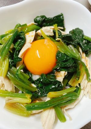 簡単ランチに、ほうれん草丼-レシピのメイン写真