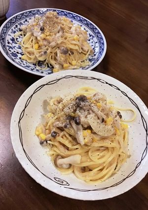 缶詰で節約☆しめじとツナのクリームパスタ-レシピのメイン写真