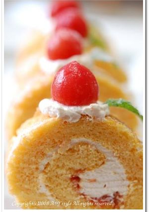 トマトロールケーキ♪-レシピのメイン写真