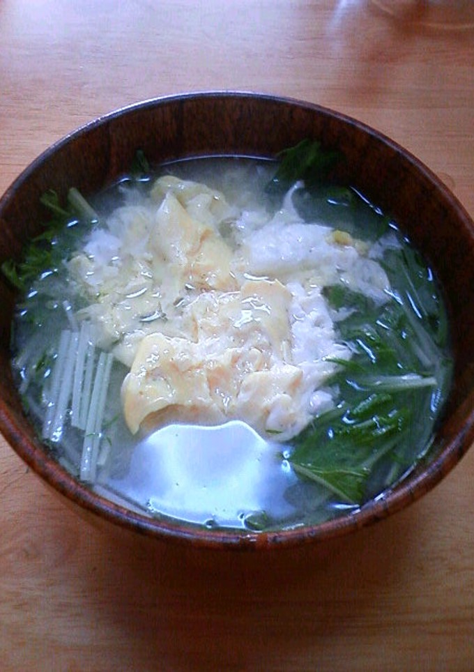 水菜のスープ　～桃井さんアレンジ～-レシピのメイン写真
