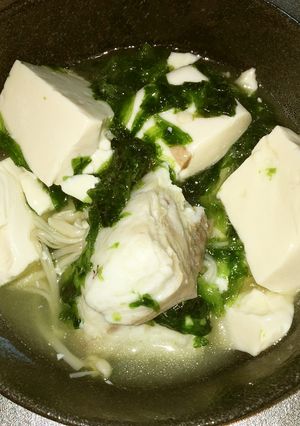 鯛と豆腐とあおさの潮煮-レシピのメイン写真
