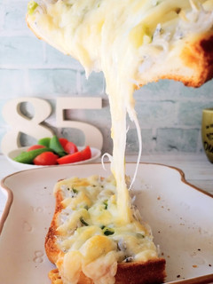 冷凍作りおきトースト★じゃこねぎチーズ-レシピのメイン写真
