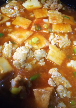 鶏団子と厚揚げのチリソース煮-レシピのメイン写真