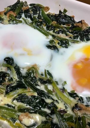 サバ缶とほうれん草のチーズグラタン-レシピのメイン写真