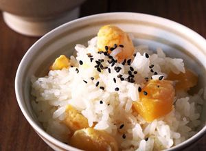 甘露煮を使ってホッコリ甘めの栗おこわ♪-レシピのメイン写真