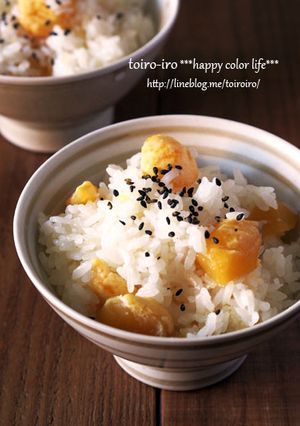 甘露煮を使ってホッコリ甘めの栗おこわ♪-レシピのメイン写真