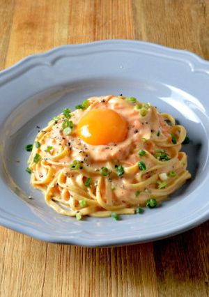 糖質制限！キムチカルボナーラ-レシピのメイン写真