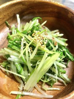 簡単過ぎる水菜のお浸し-レシピのメイン写真