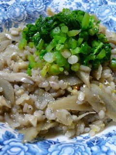 大根葉とゴボウと舞茸の雑穀リゾット-レシピのメイン写真