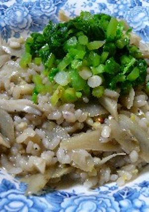 大根葉とゴボウと舞茸の雑穀リゾット-レシピのメイン写真